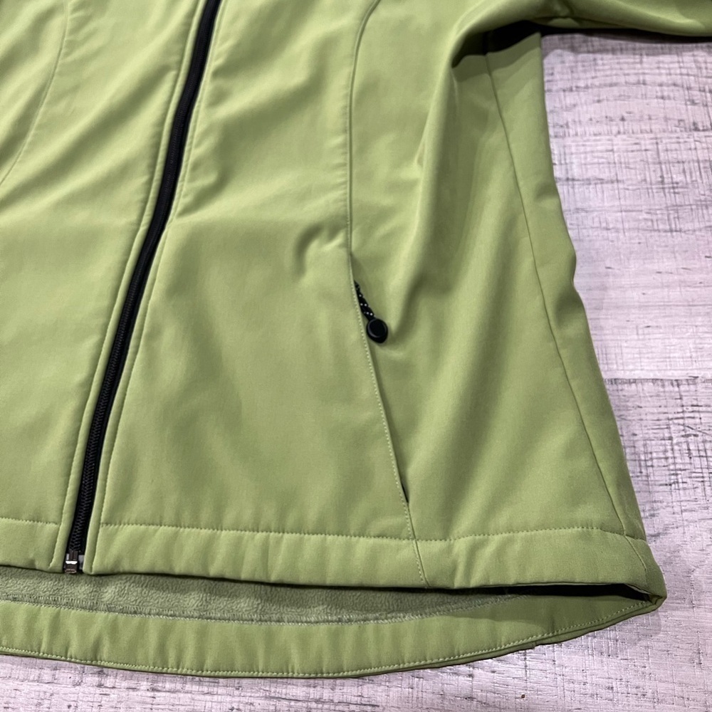 Black Diamond Green Fleece Lined Weatherproof Jacket Women's Size Large - Picture 11 of 12